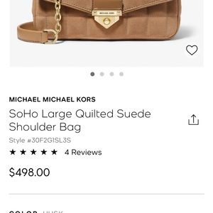 Suede Michael Kors shoulder bag